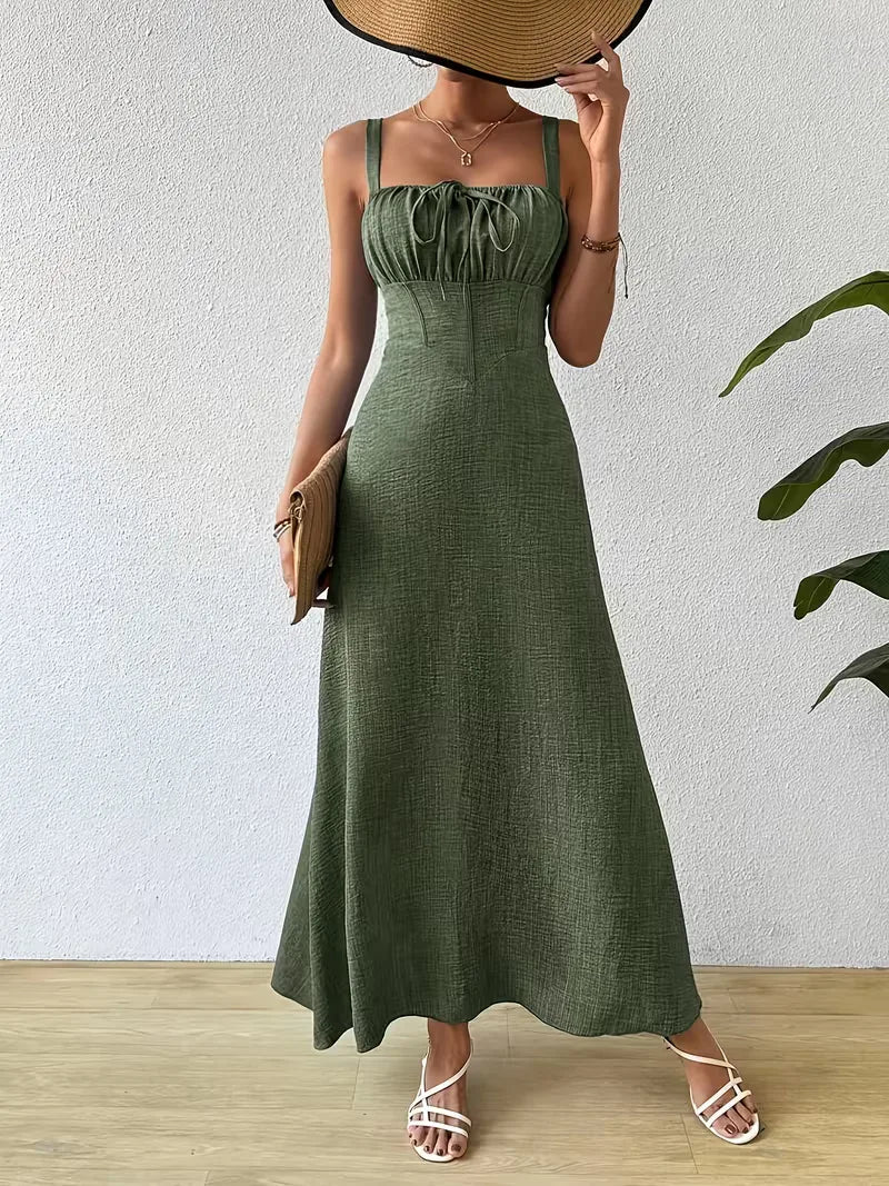 Wrap Dress with Spaghetti Straps