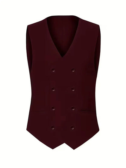 Three-piece suit with slim fit