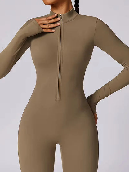 Jumpsuit with Mock Neckline