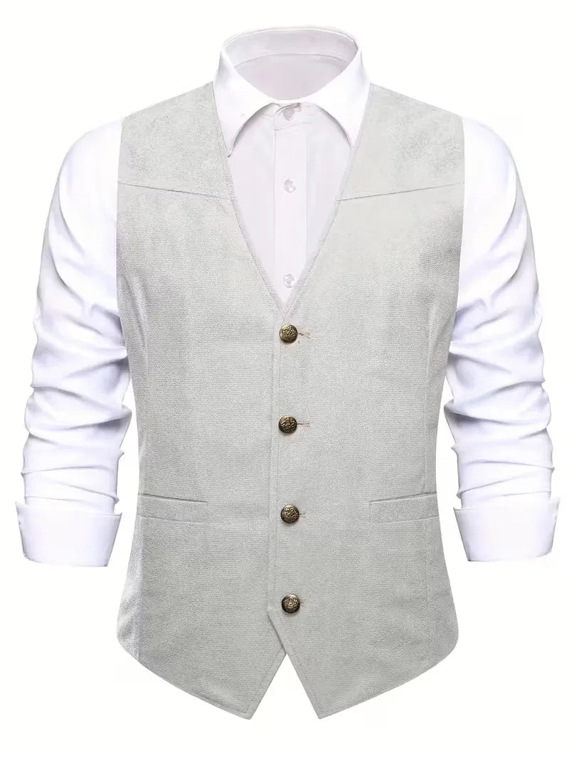 Waistcoat with V-neck and Buttons
