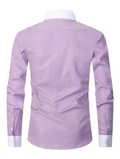 Smart shirt with mandarin collar