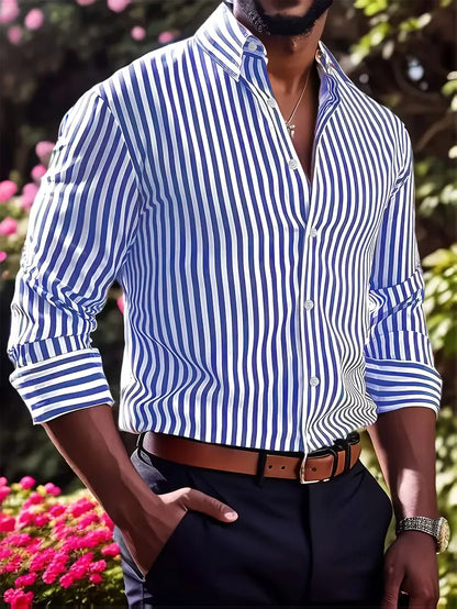 Smart shirts with vertical stripes
