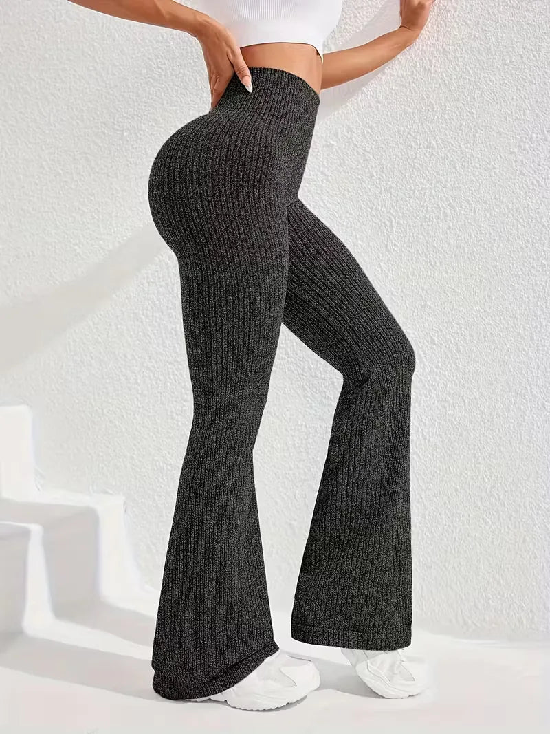 High-Waisted Flared Leggings