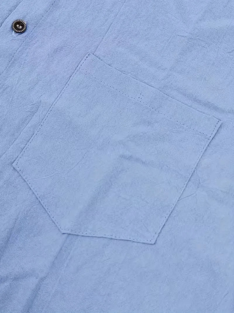Short Sleeve Shirt with Chest Pocket