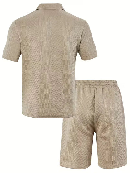 Summer Clothing Set with Polo and Shorts
