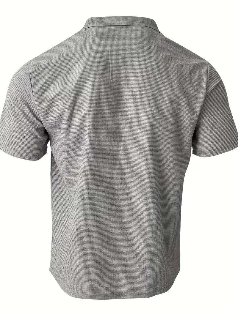 Polo with Short Sleeves and V-Neck