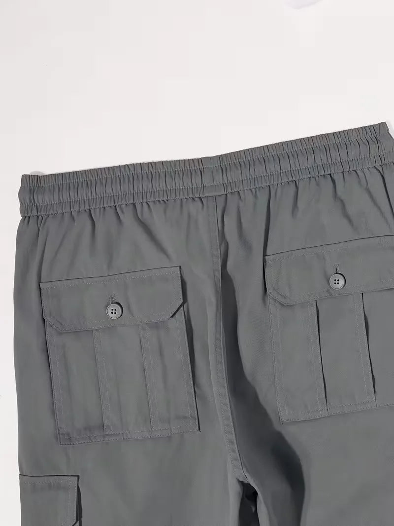 Cargo trousers with flap pockets
