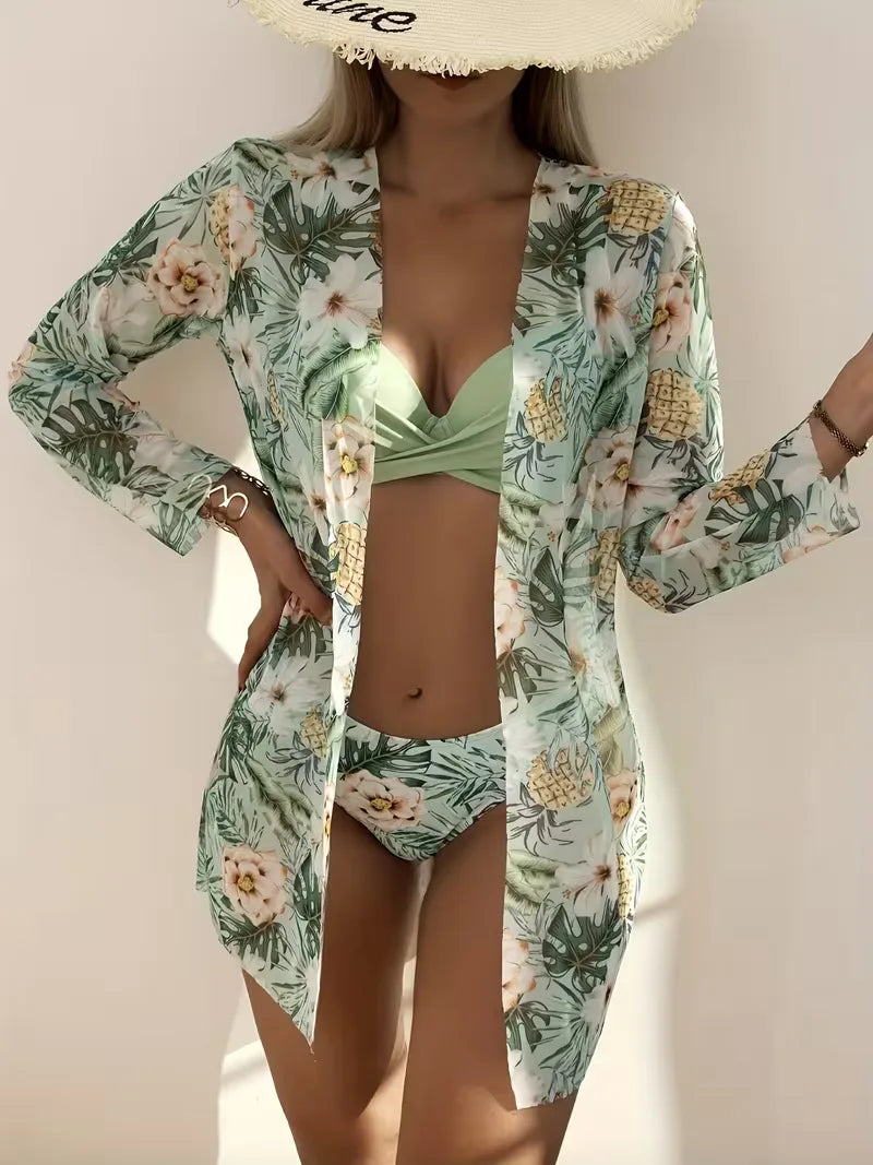 Bikini set with kimono