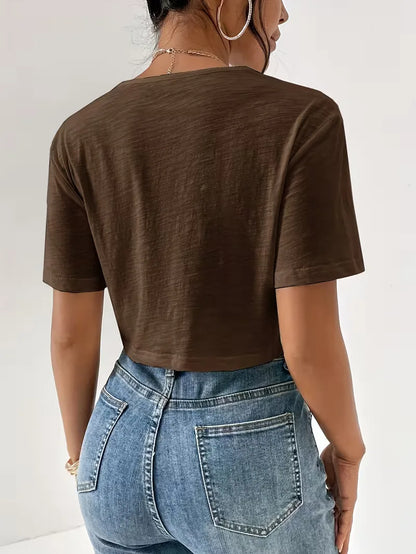 T-shirt with twist detail