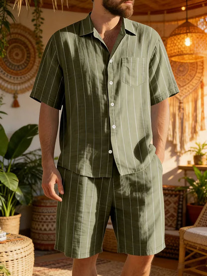 Men's Summer Outfit with Short Sleeves