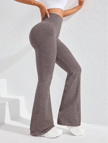 High-Waisted Flared Leggings