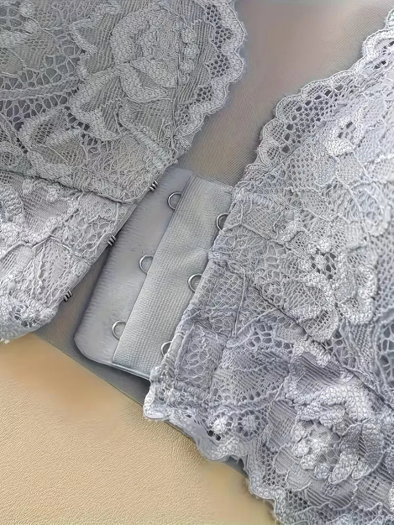Lace Bra with Front Closure
