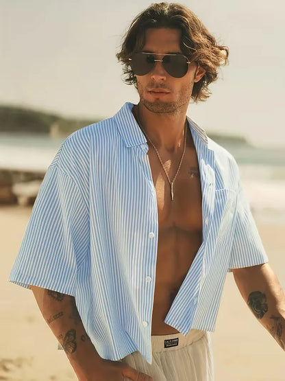 Short Sleeve Shirt with V-Neck