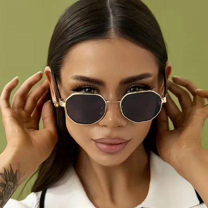 Sunglasses with Gold Frame