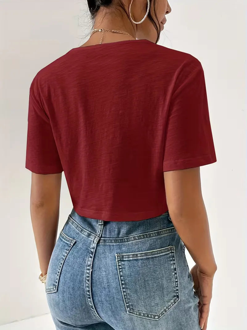 T-shirt with twist detail