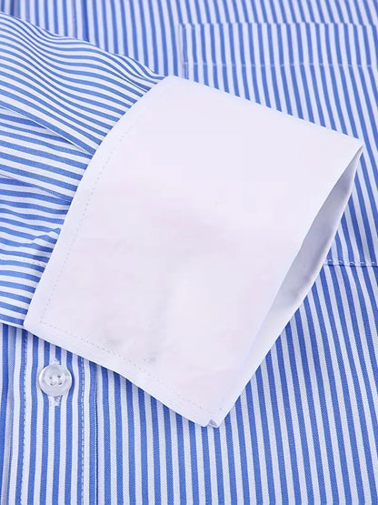 Smart shirt with mandarin collar