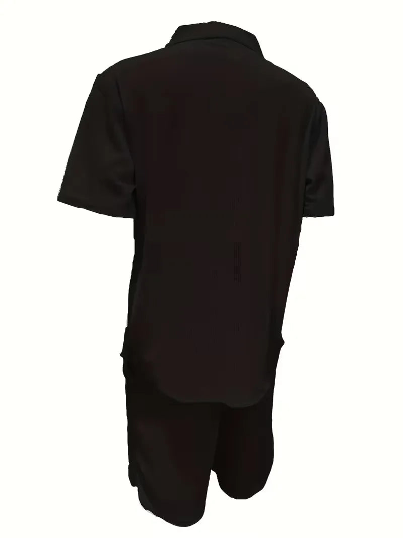 Summer Clothing Set with V-Neck