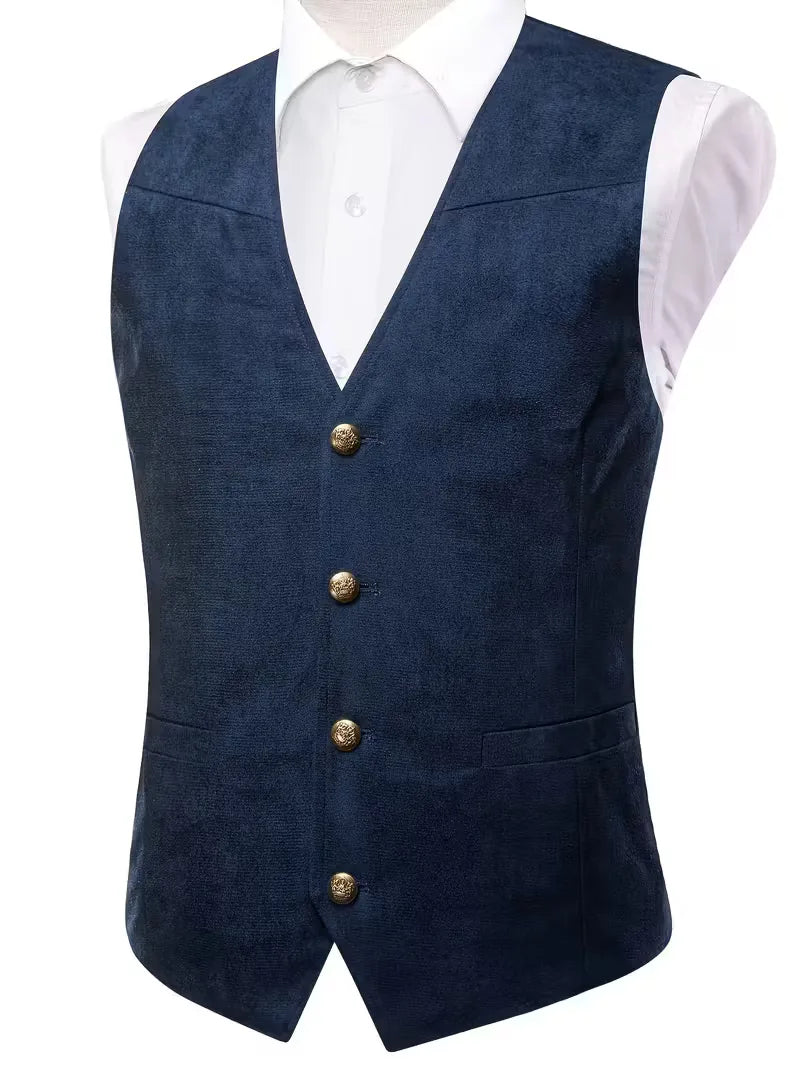 Waistcoat with V-neck and Buttons