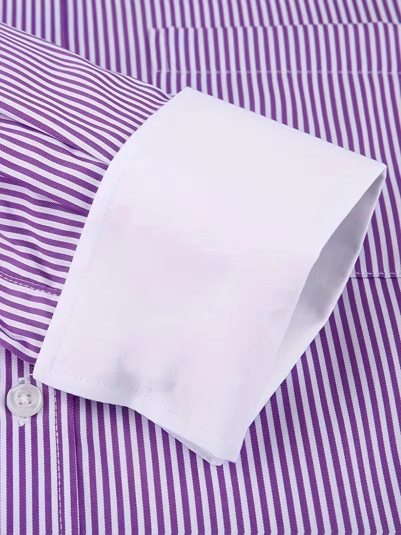 Smart shirt with mandarin collar