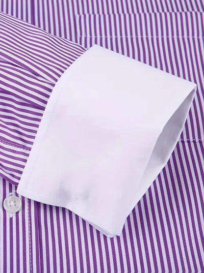 Smart shirt with mandarin collar