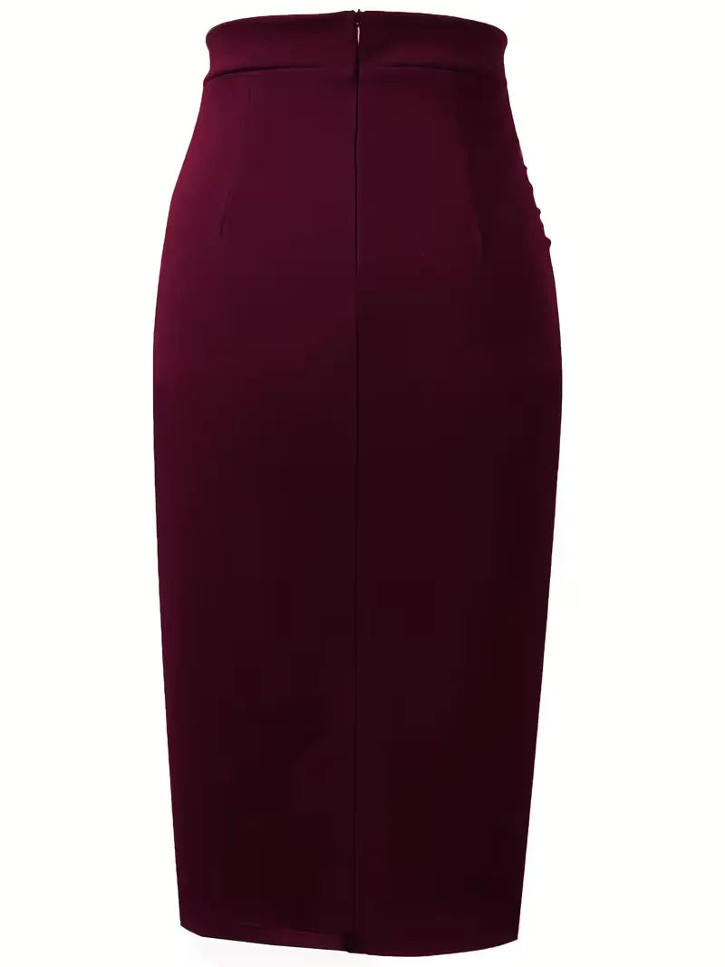 Pleated Skirt with High Waist