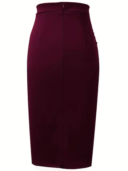 Pleated Skirt with High Waist