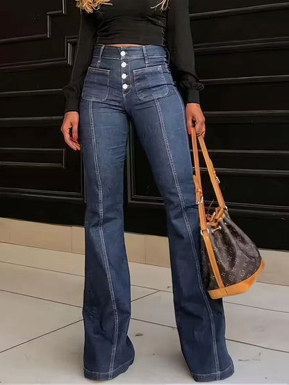 Flared jeans with high waist