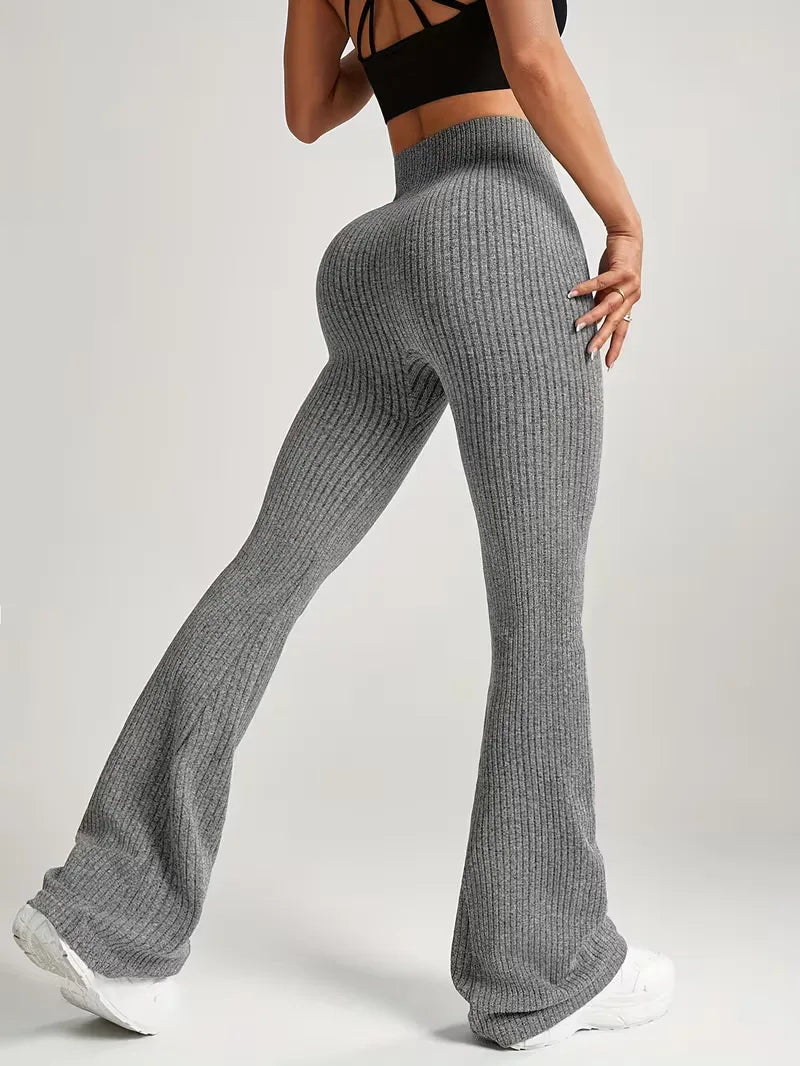 High-Waisted Flared Leggings