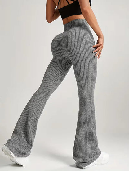 High-Waisted Flared Leggings