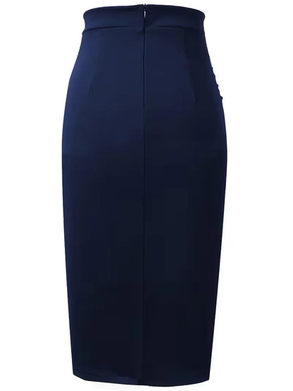 Pleated Skirt with High Waist