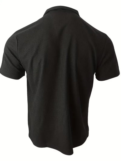 Polo with Short Sleeves and V-Neck