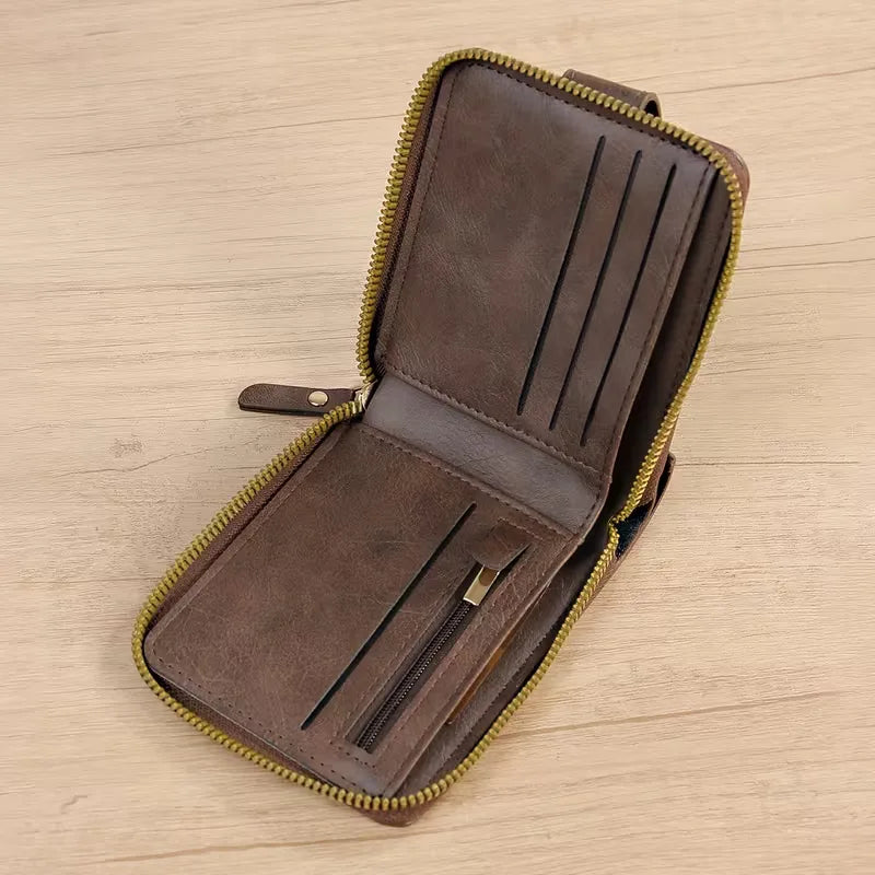 Zipper and Button Card Holder