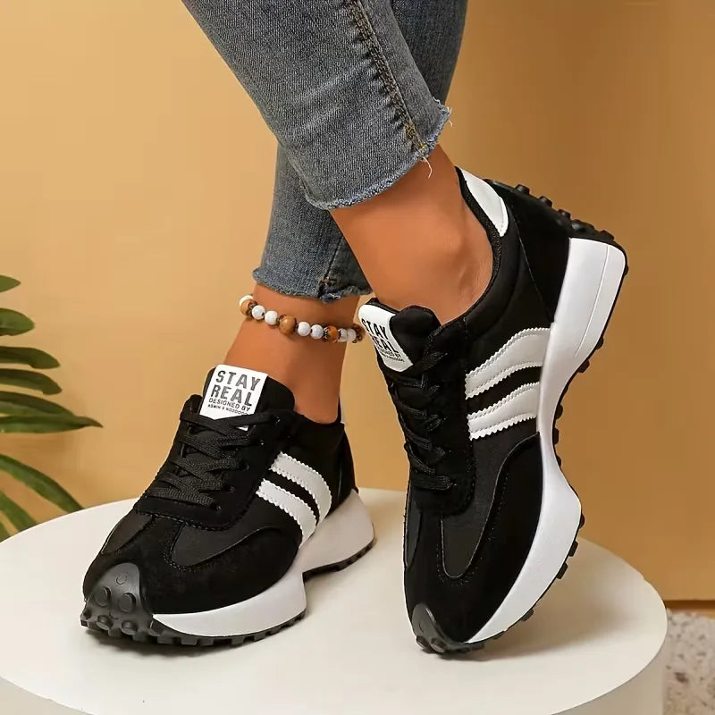 Platform sneakers with thick sole