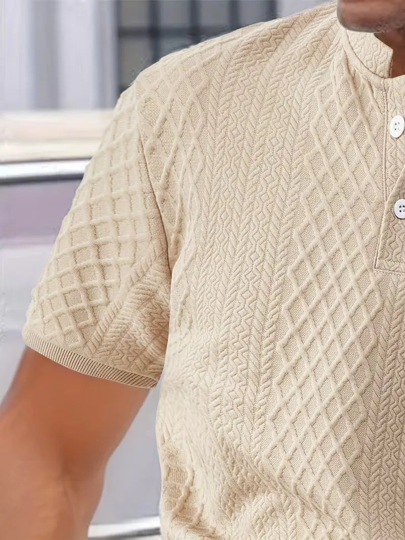 Summer Clothing Set with Jacquard Pattern