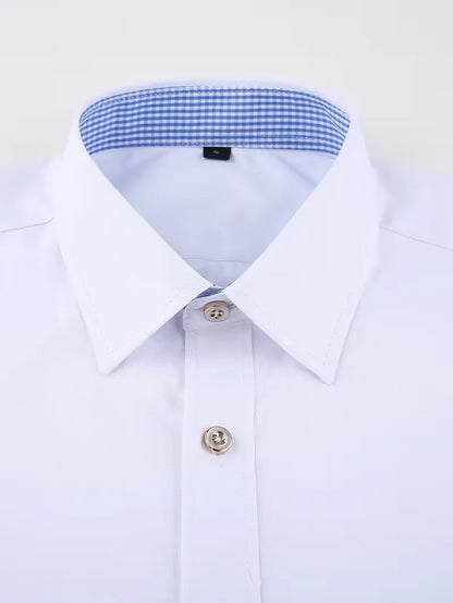 Smart shirt with mandarin collar