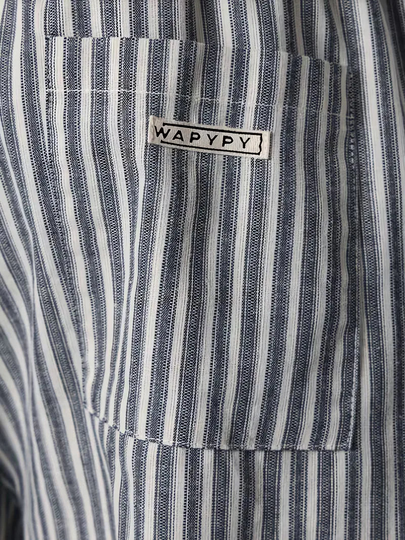 Striped joggers with a wide fit