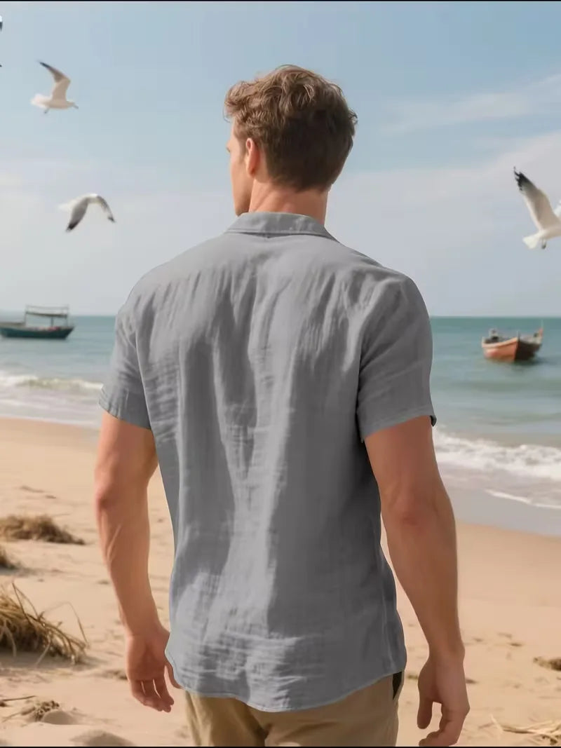 Short Sleeve Shirt with Chest Pocket