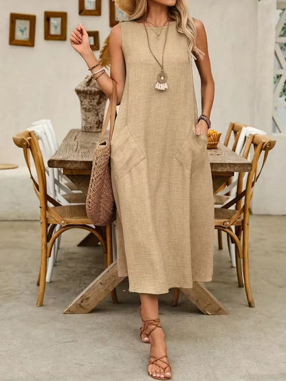 A-line dress with pockets
