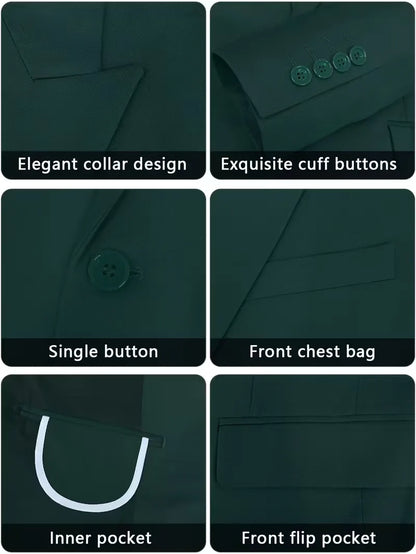 Three-Piece Slim Fit Suit