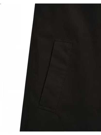 Slim fit trench coat with pocket detail