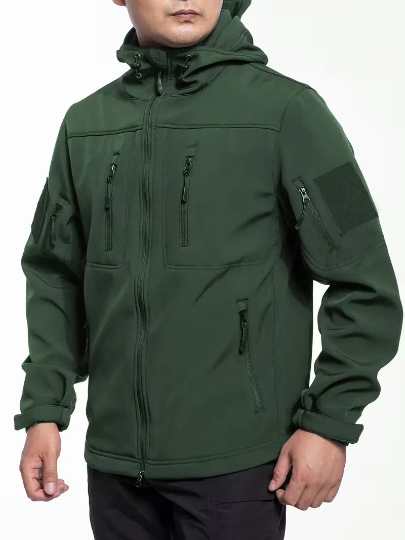 Parka with fleece lining