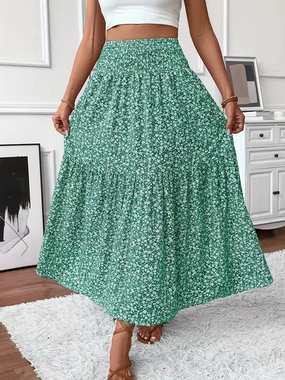A-line Skirt with Smock Waistband