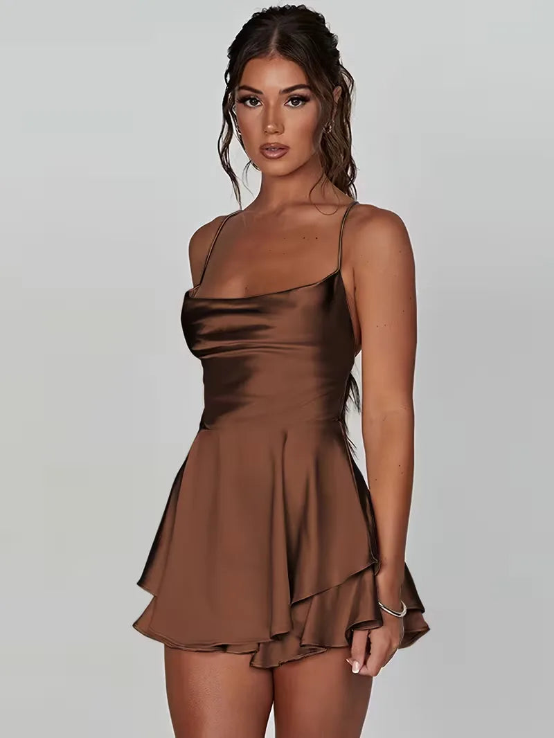 Party Dress with Spaghetti Straps