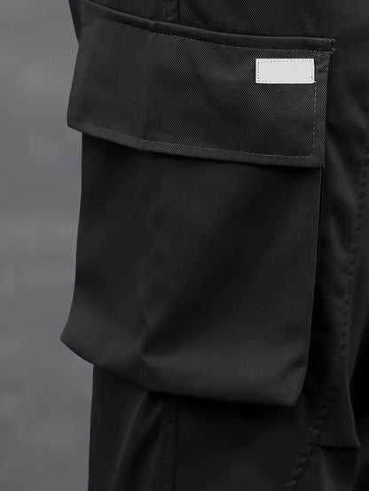 Cargo trousers with elastic waistband