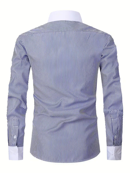 Smart shirt with mandarin collar