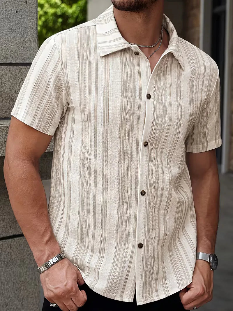 Short Sleeve Striped Shirt