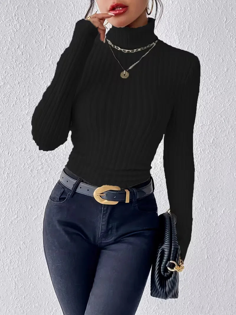 Turtle Neck Jumper with Long Sleeves