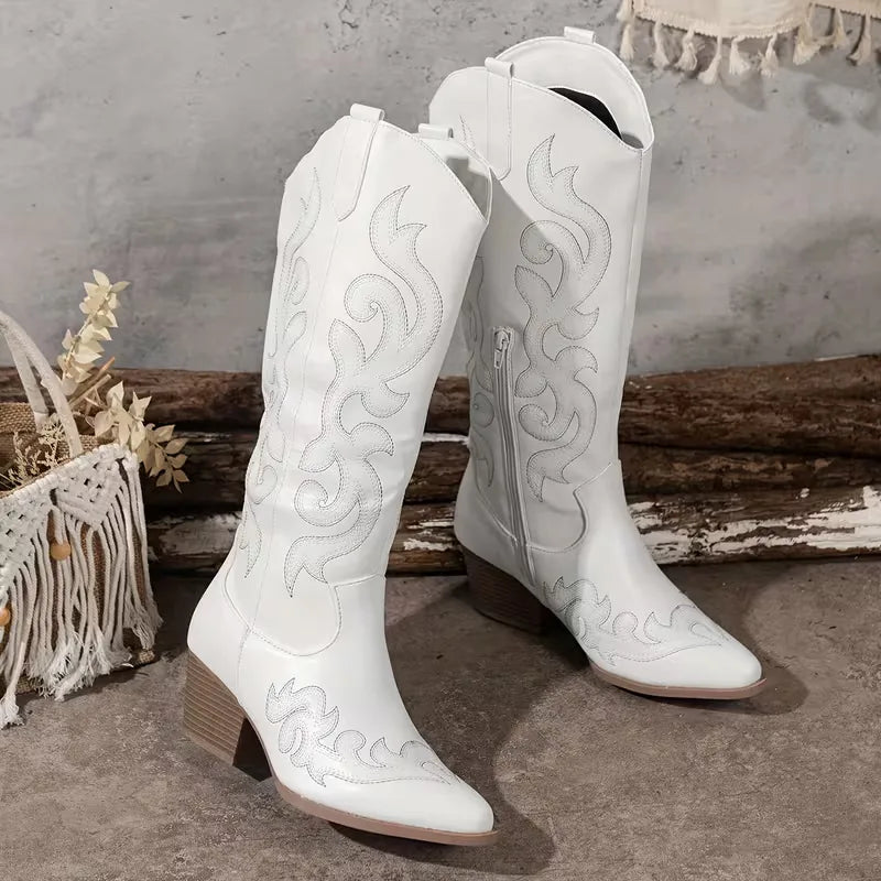 Cowboy Boots with Embroidery
