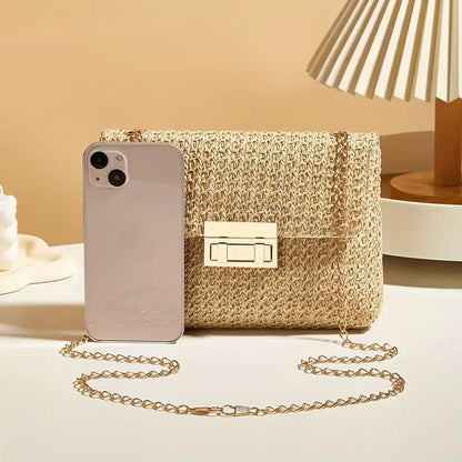 Shoulder Bag with Golden Chain