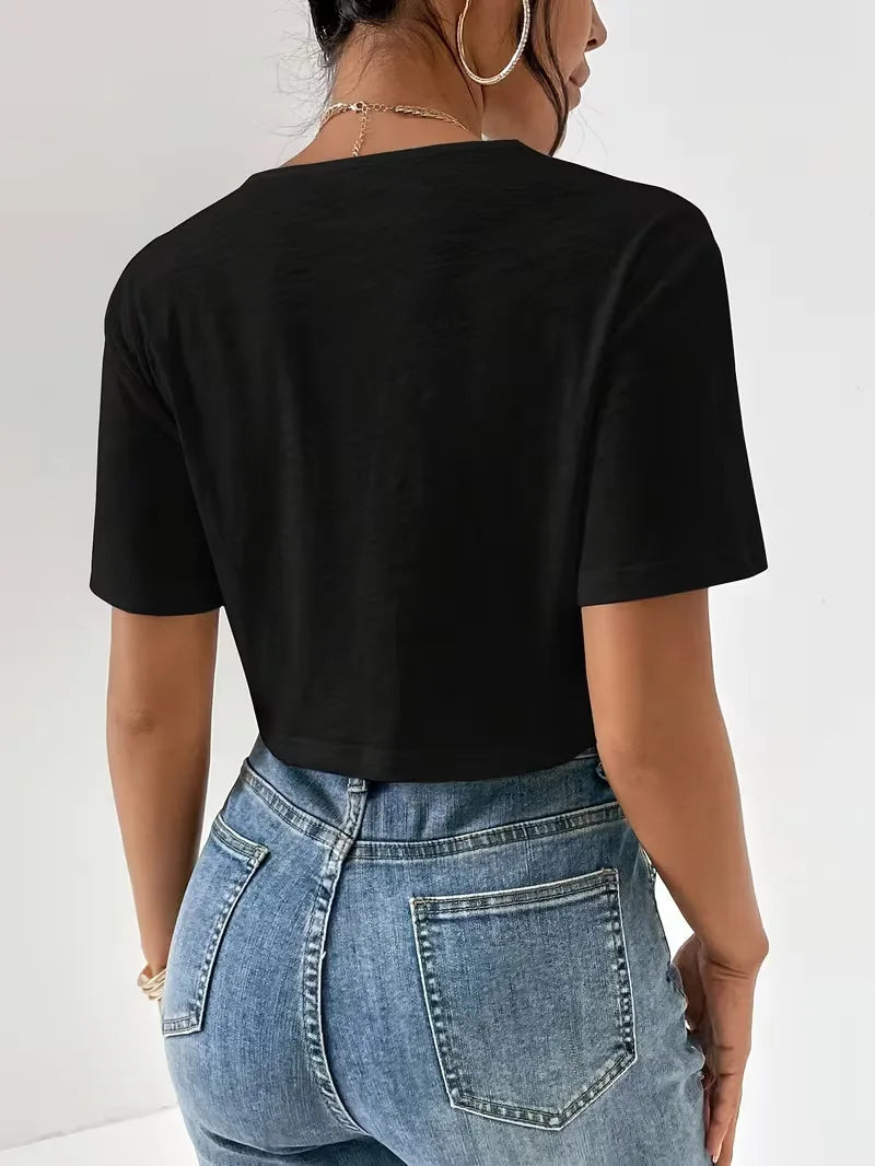 T-shirt with twist detail